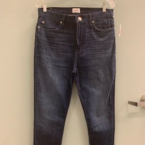 HUDSON jeans made in USA size 32, High rise BLAIR, Ankle super skinny